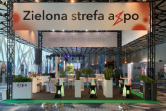 Stoisko konferencyjne Axpo. Konferencja PSEW w hotelu Narvil. Projekt i wykonanie stoiska Tatjana Kobuszewska-trksystem.com-zielona-strefa-axpo-by-tatjana-kobuszewska-5843