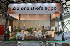 Stoisko konferencyjne Axpo. Konferencja PSEW w hotelu Narvil. Projekt i wykonanie stoiska Tatjana Kobuszewska-trksystem.com-zielona-strefa-axpo-by-tatjana-kobuszewska-5847