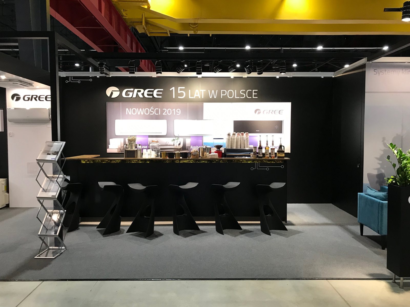 Stoisko Gree o powierzchni 69 m² na Forum Wentylacja 2019 w hali Global Expo